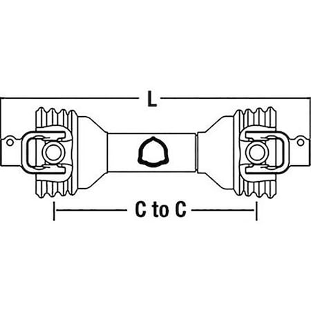Aftermarket New Metric PTO Shaft for Fertilizer Spreaders cs12911 DRF30-0013
